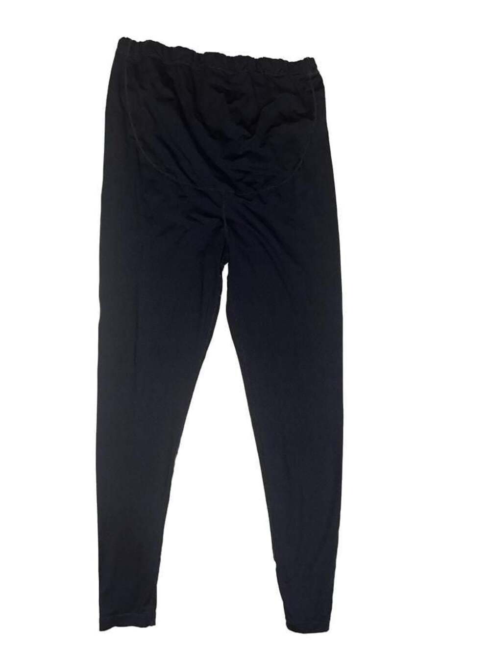 Dark Gray Maternity Over-The-Belly Yoga Leggings size L